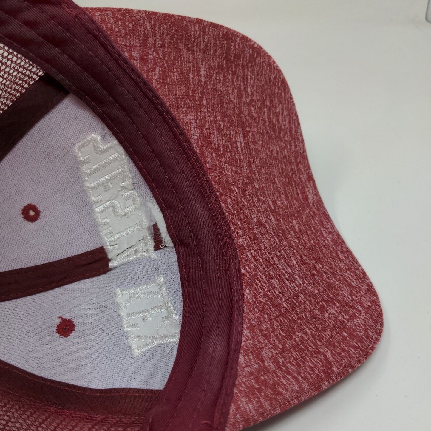 Siesta Key Florida Snapback Mesh Back Trucker Hat Red One Size 6 Panel