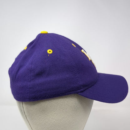 New Era LSU Tigers NCAA Purple 6 7/8 Cap Hat Fitted Wool Blend Tiger Head Logo