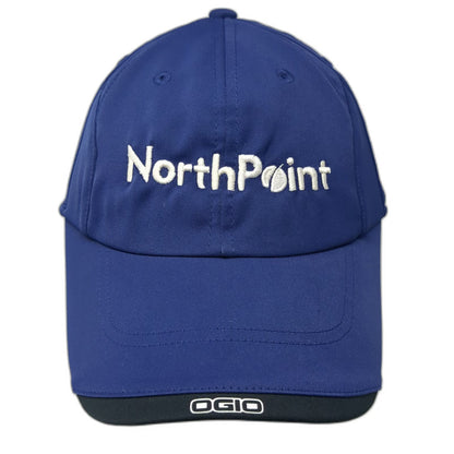 OGIO Baseball Cap Blue One Size NorthPoint Development Slideback Hat Polyester