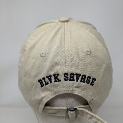 Blvk Savage Skull Patch Slideback Hat Tan One Size Adjustable District
