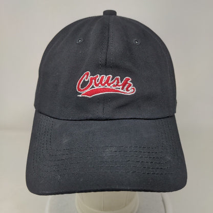 Crush Slideback Hat Black One Size Embroidered Solid Adjustable