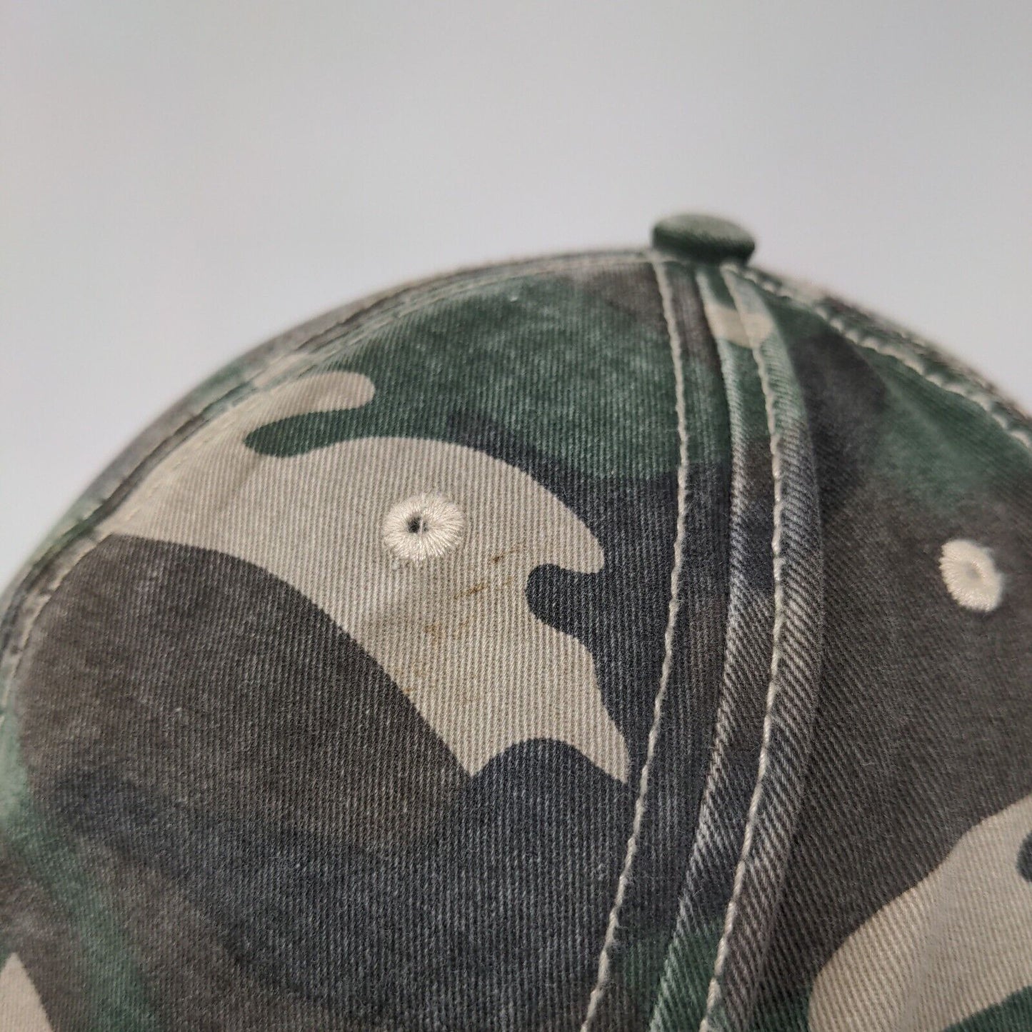 Unbranded Slideback Hat Fatigue Camo OSFM Adjustable 6 Panel Blank