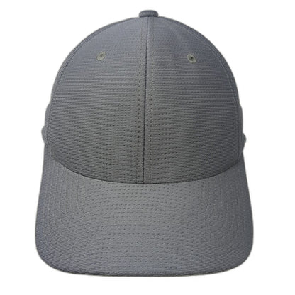 TravisMathew Baseball Cap Gray XL Flexfit Textured Side Logo Back Script Hat