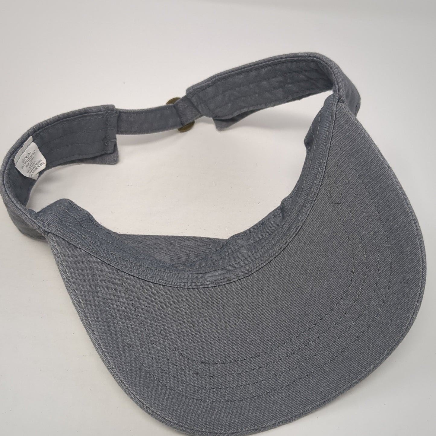 Unbranded Slideback Visor Hat Gray One Size Adjustable Blank Solid