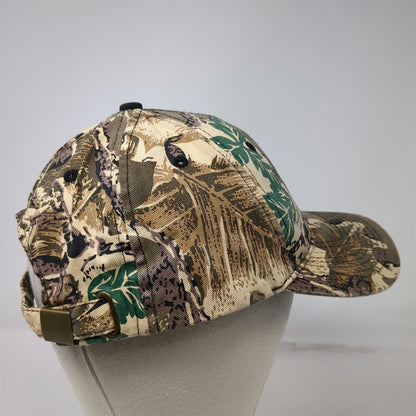 PPG Baseball Cap One Size Beige Camo Leaf Pattern Adjustable Slideback Strap Hat