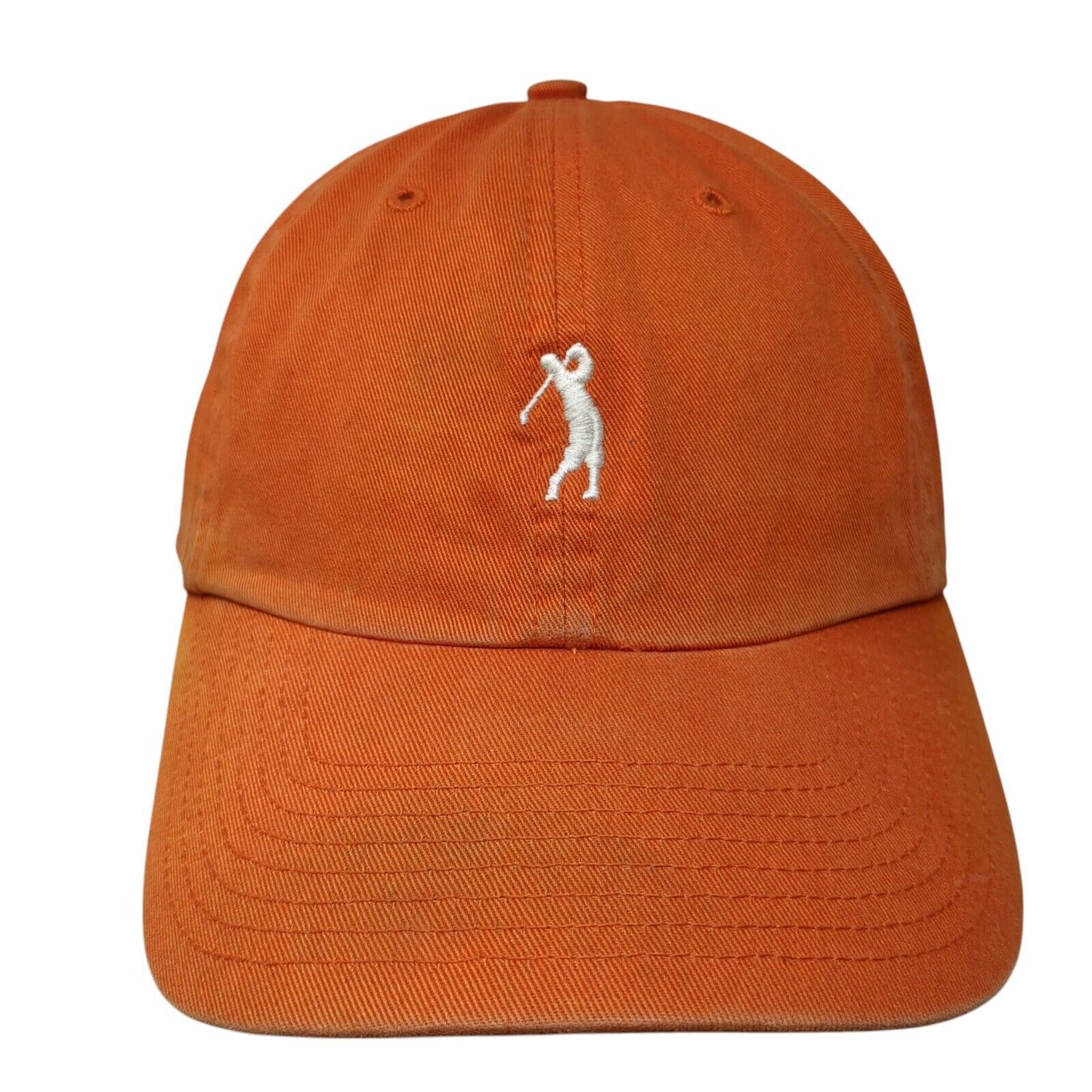 Bobby Jones Slideback Hat Orange One Size Adjustable Embroidered Solid