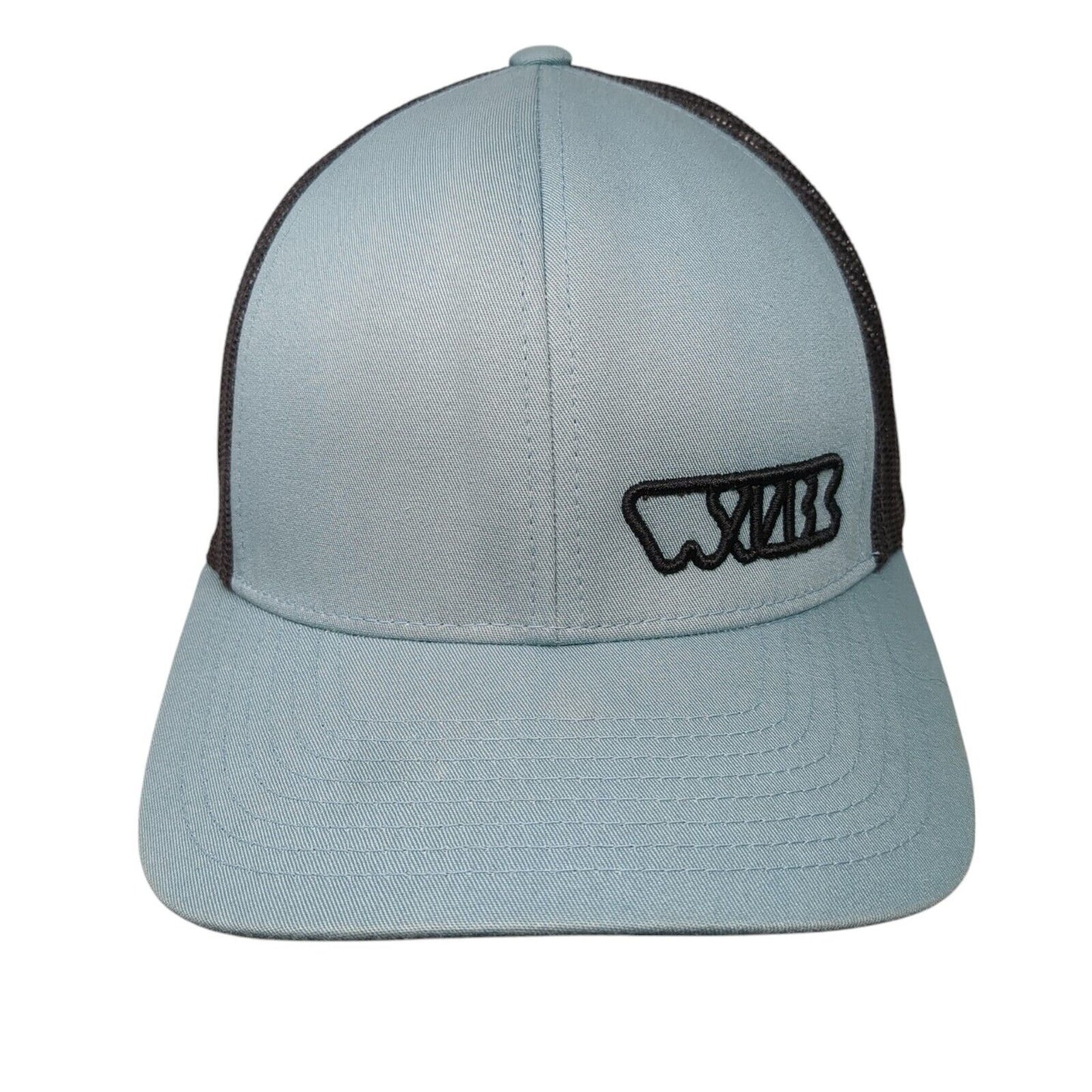 Pacific Headwear Snapback Trucker Hat Blue OS Adjustable Embroidered Mesh Back