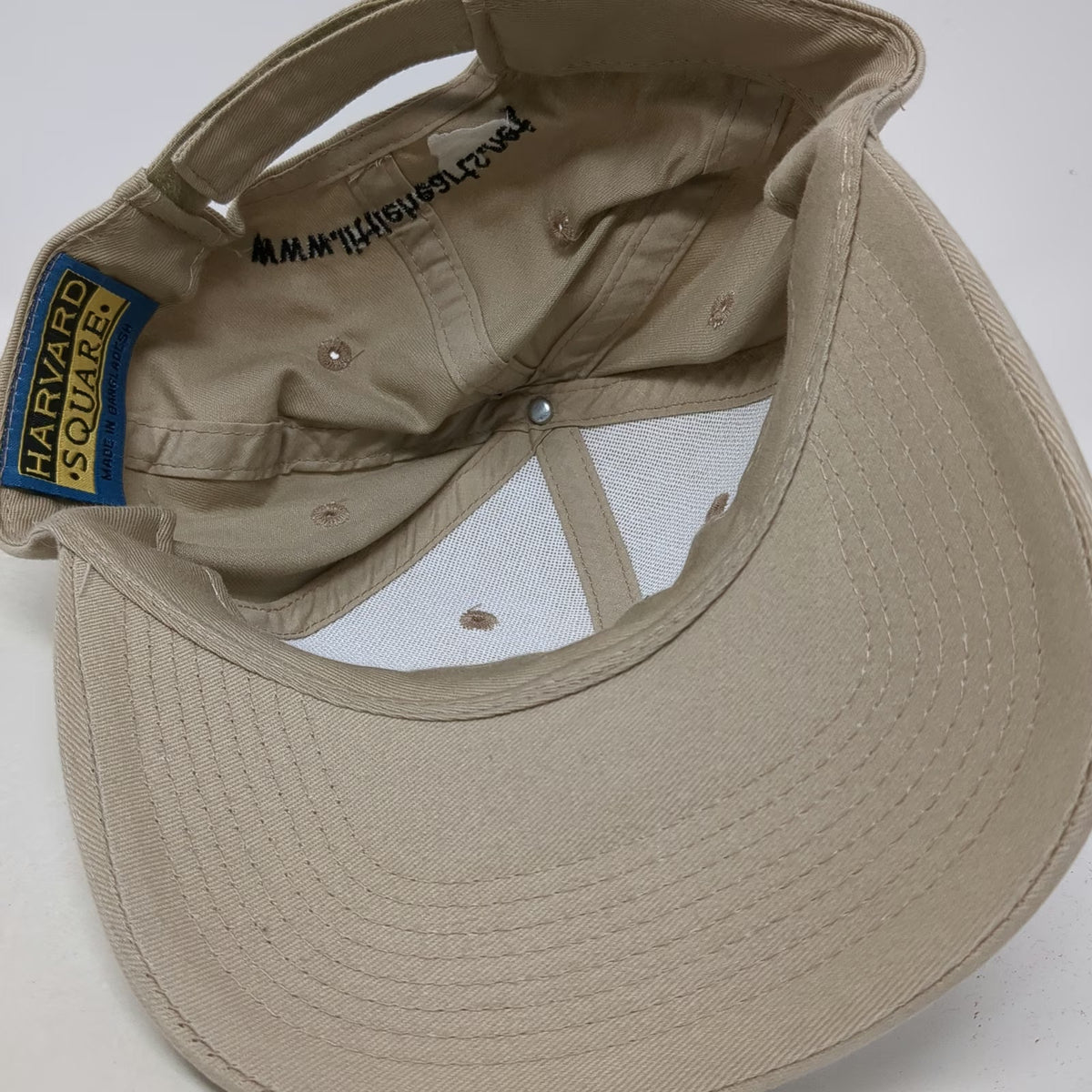 Harvard Square Baseball Cap Beige One Size Little Hearts Logo Strapback Hat