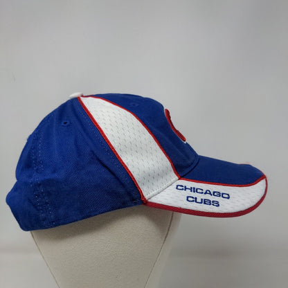 '47 Brand Men's Strapback Hat Blue OS Embroidered Chicago Cubs Logo Polyester