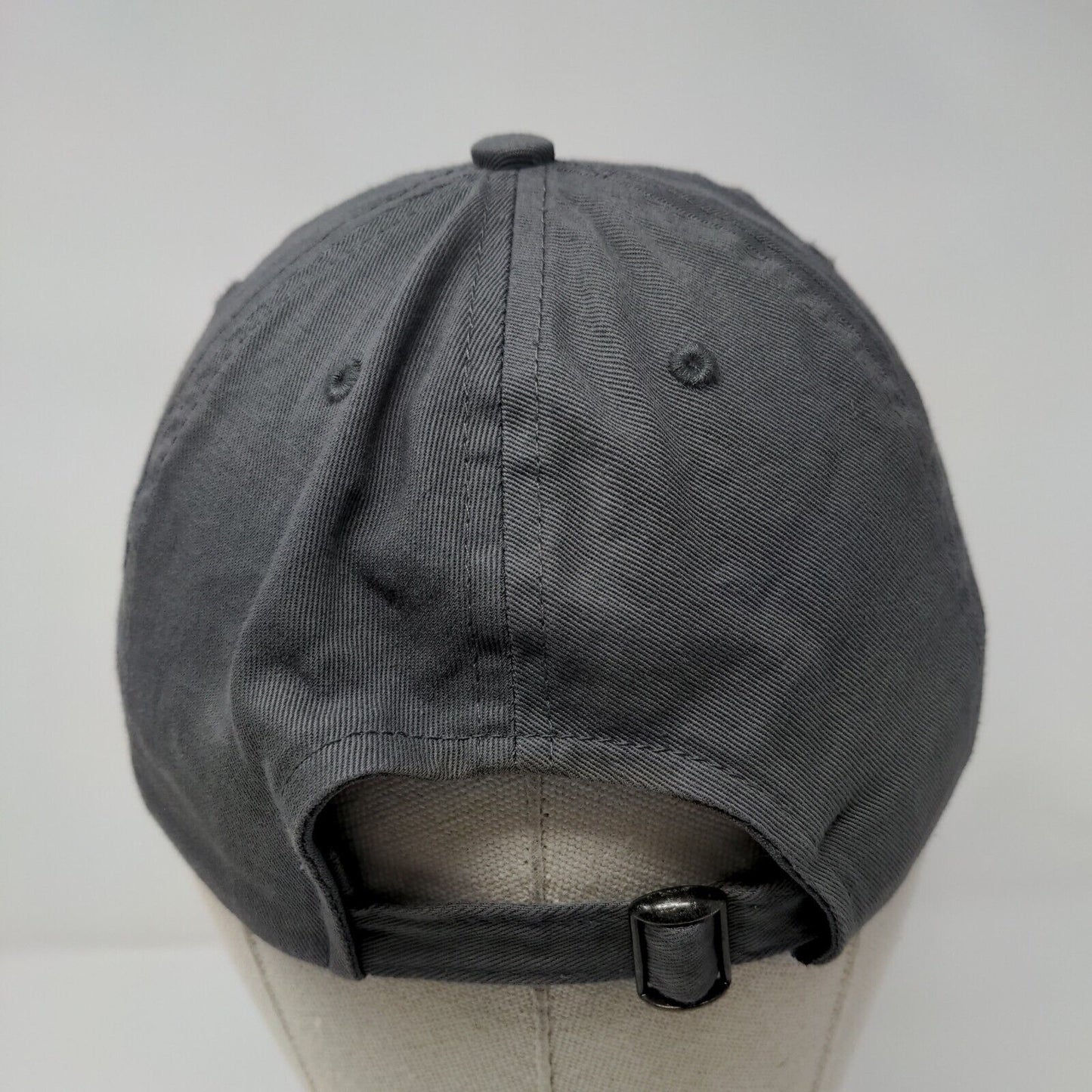 Cabela's Club Slideback Hat Gray OSFM Adjustable Embroidered Logo 6 Panel