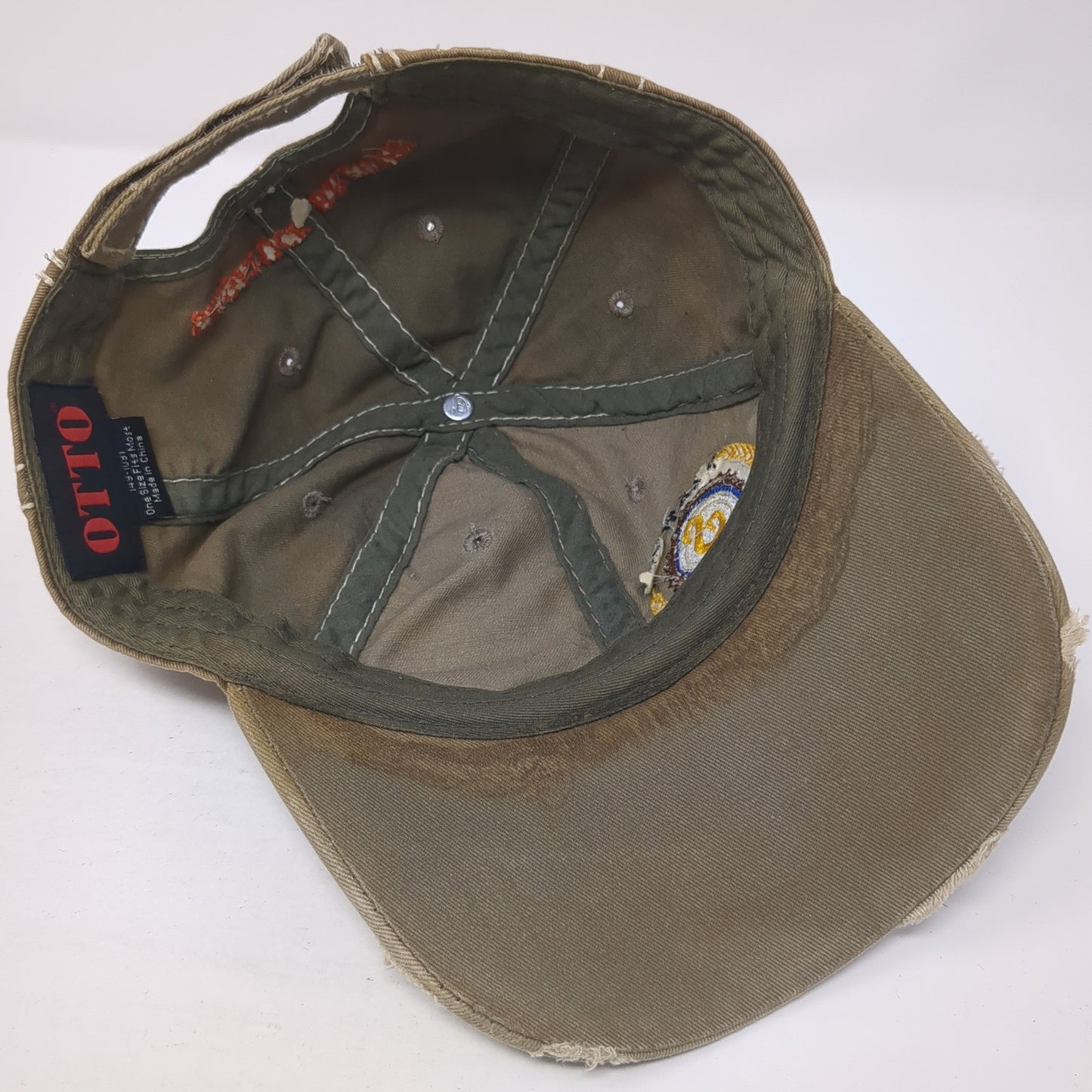 Brewing Company Baseball Cap Brown One Size Adjustable Distressed Otto