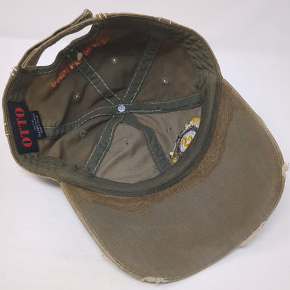 Brewing Company Baseball Cap Brown One Size Adjustable Distressed Otto