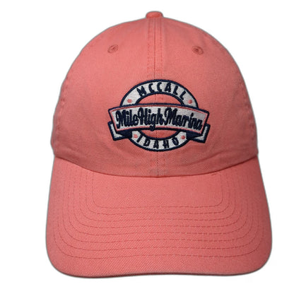 Ahead Mile High Marina McCall Idaho Pink One Size Baseball Cap Slideback Hat