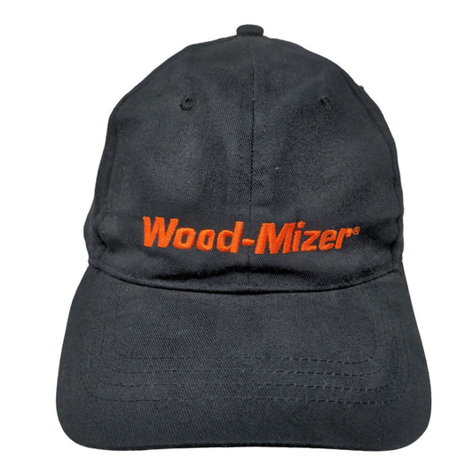 Wood-Mizer Strapback Hat Black One Size Embroidered Adjustable 6 Panel