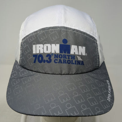 BOCO Gear Ironman 70.3 North Carolina 2019 Finisher 5 Panel Hat White One Size