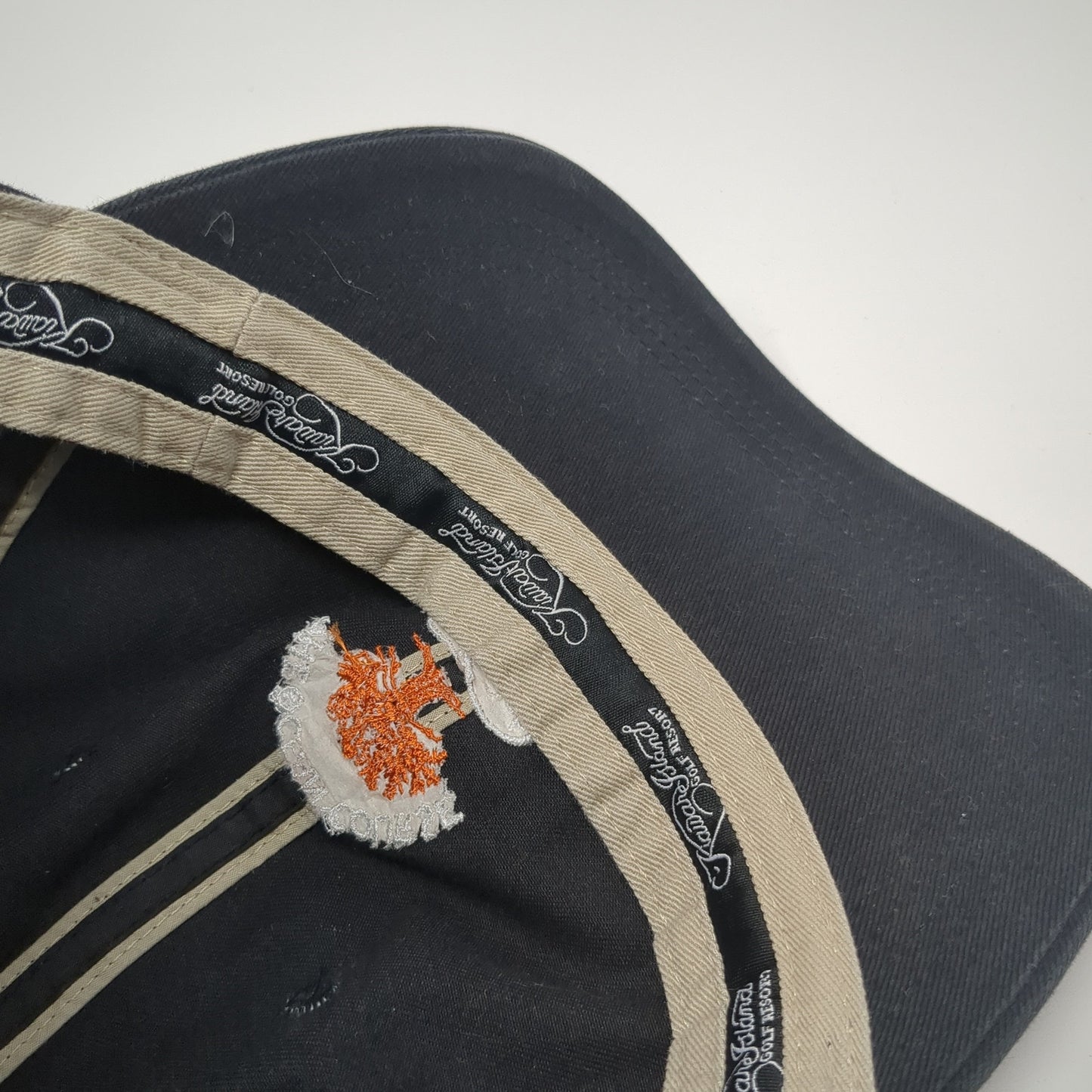 The Ocean Course Kiawah Slideback Hat Black One Size Classic Cut Ahead