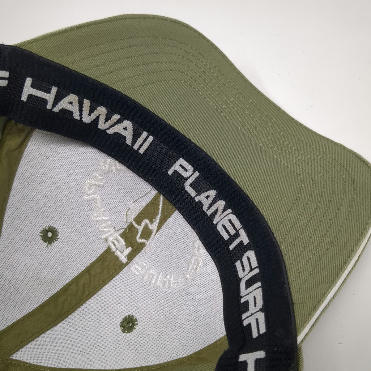 Planet Surf Baseball Cap Green One Size North Shore Hawaii Cotton Stretch Hat