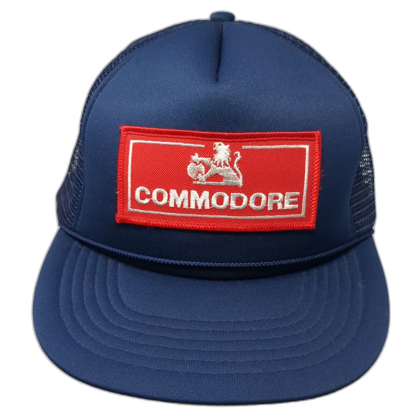 Holden Commodore Lion Patch Trucker Hat Blue Snapback Mesh Foam Vintage