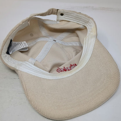 Cotton On 5 Panel Hat Beige One Size Corduroy Kind Regards Red Script Slideback