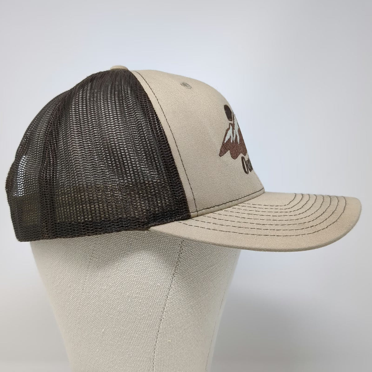 Richardson Trucker Hat Brown One Size Mesh Back Mountain Great Outdoors Hat