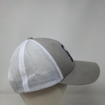 Costa Del Mar Snapback Trucker Hat Gray OS Adjustable Embroidered Mesh Back
