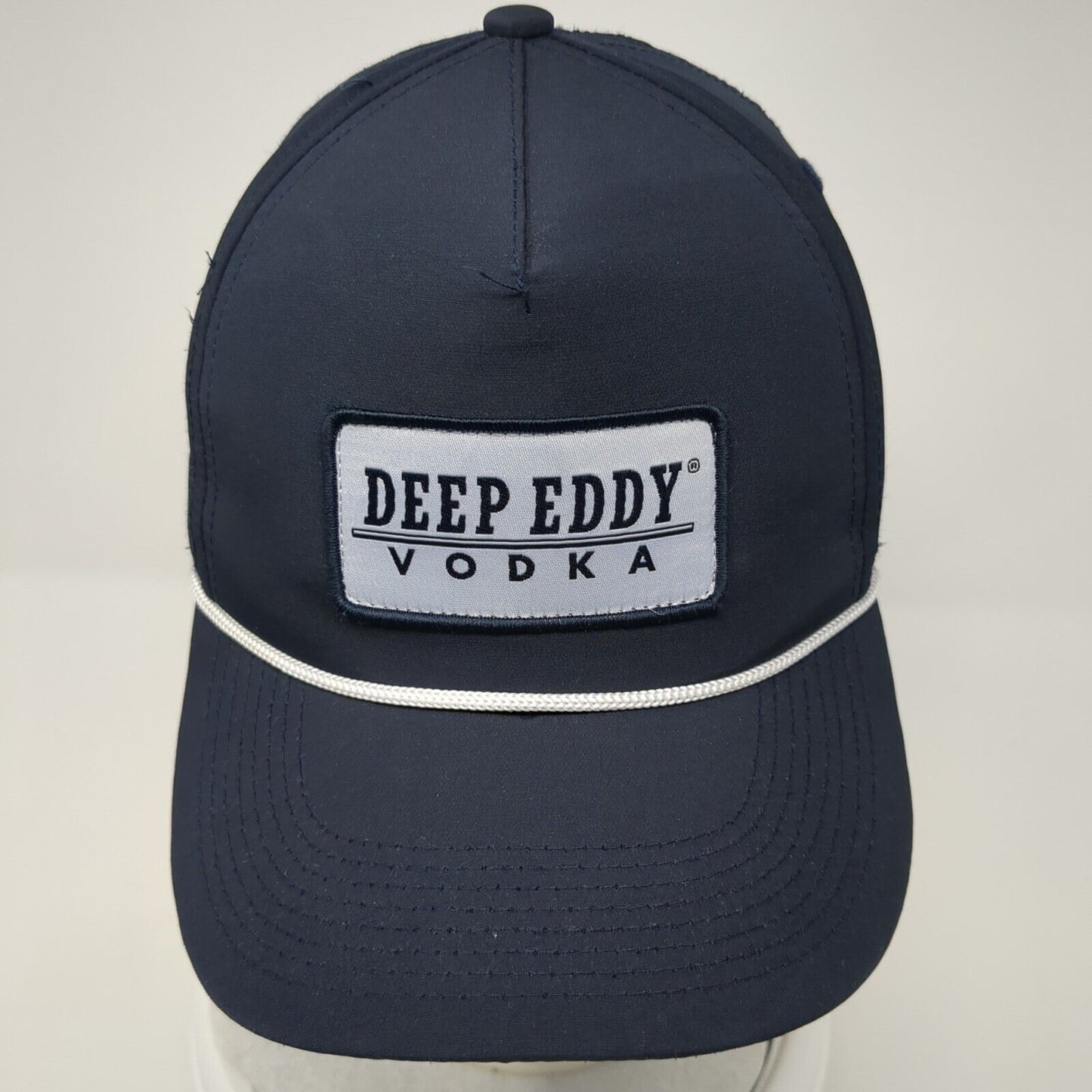 Deep Eddy Vodka Snapback Hat Blue One Size Adjustable Embroidered 6 Panel Rope