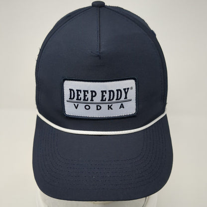 Deep Eddy Vodka Snapback Hat Blue One Size Adjustable Embroidered 6 Panel Rope