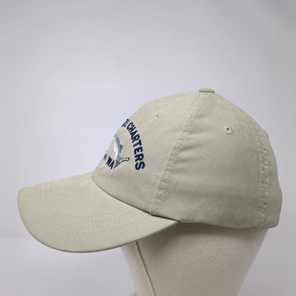 Sea Breeze Charters Ilwaco WA Slideback Hat Green One Size 6 Panel