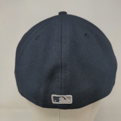 New Era Men's Fitted Hat Blue 7 3/8 Embroidered New York Yankees Logo MLB