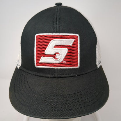 Snap-on Trucker Hat Black Red White One Size Mesh Back Snapback Tool Logo Patch