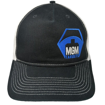 Port Authority MGM Targets Trucker Hat Black One Size Mesh Snapback Embroidered