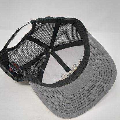 Our Town Snapback Trucker Hat Gray OS Adjustable Mesh Back Pacific Headwear