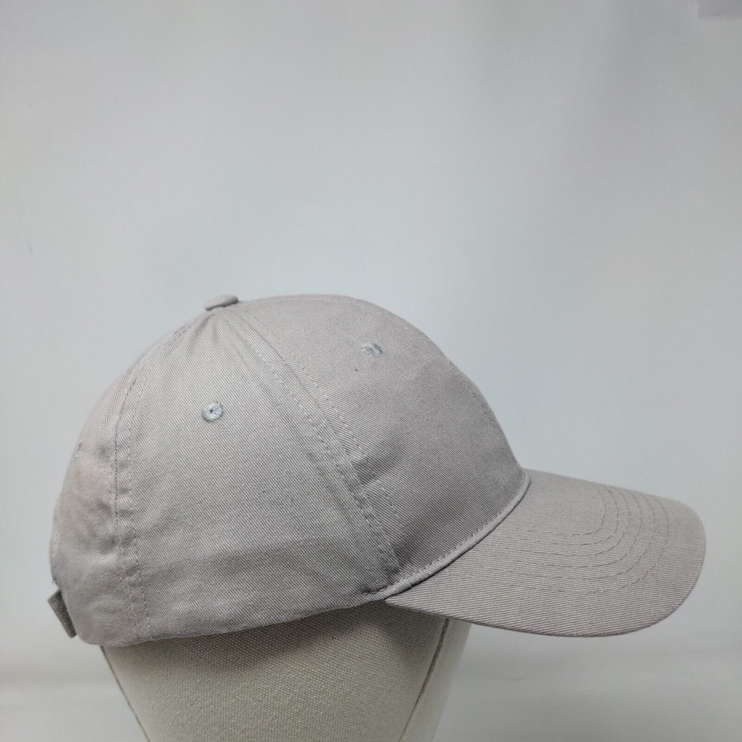 Unbranded Strapback Hat Tan One Size Adjustable Blank 6 Panel Solid