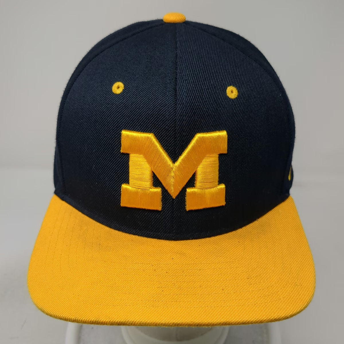 Zephyr Michigan Wolverines NCAA Snapback Hat Blue Yellow One Size Script M Logo