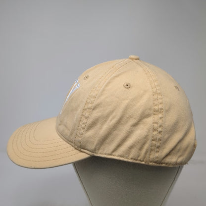 Mighty Fine Baseball Cap Beige One Size Slideback Cotton Embroidered NY Hat