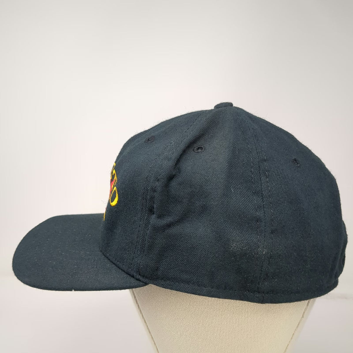 New Era Baseball Cap Blue 7 5/8 Modesto Fire Department Fitted USA Vintage