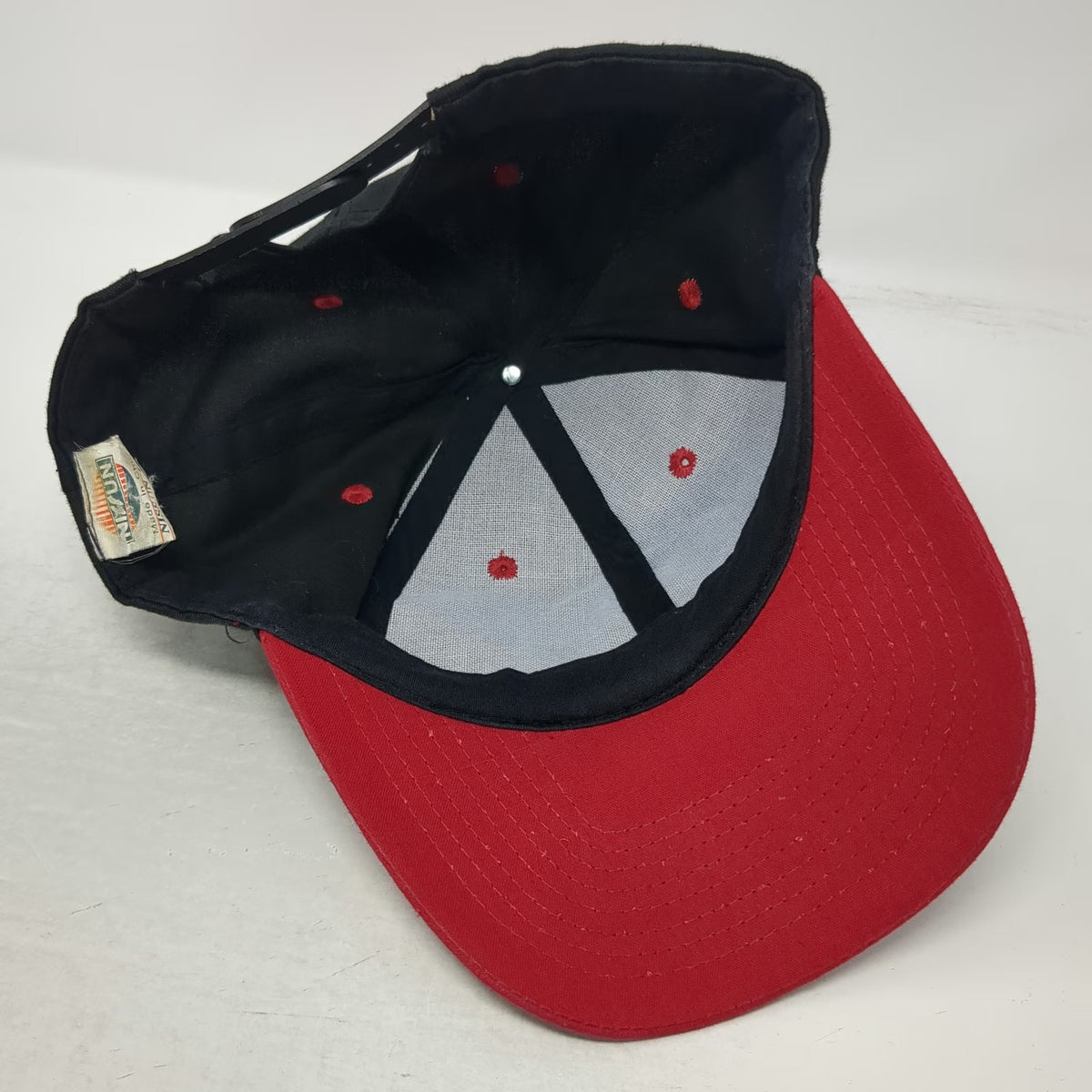 Nissun Snapback Hat Black Red One Size USMC United States Marine Corps Patch