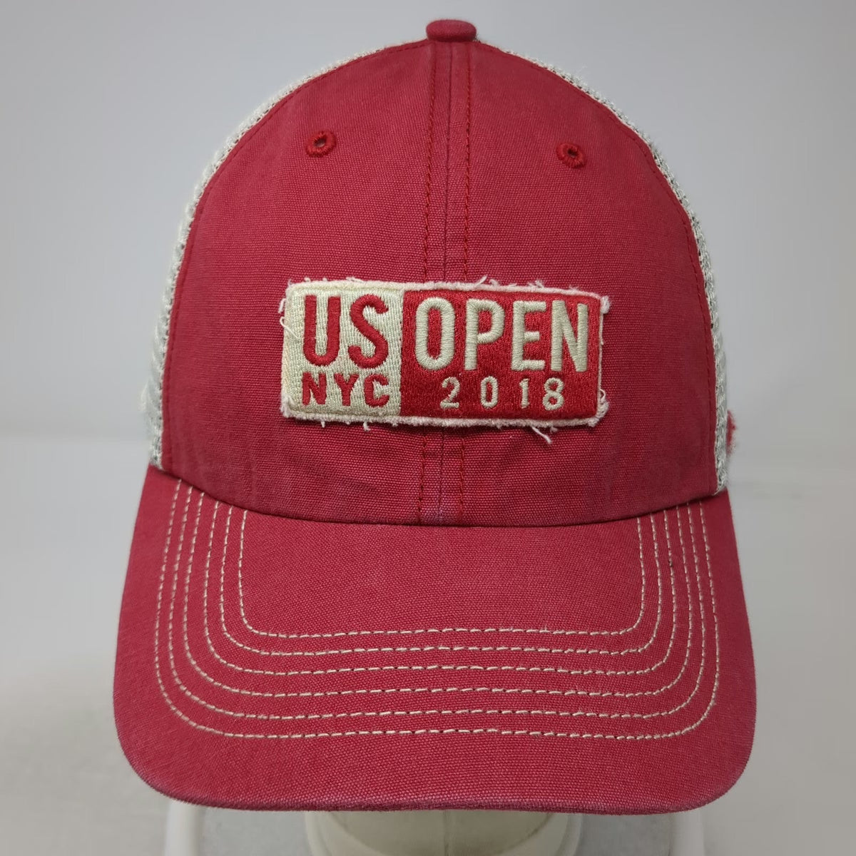 '47 US Open NYC 2018 50 Years Mesh Back Red White Baseball Cap Hat OSFM Tennis