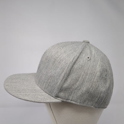 Idaho Fitted Hat Gray 7 1/4-7 5/8 Solid 6 Panel Vent Holes Outdoor