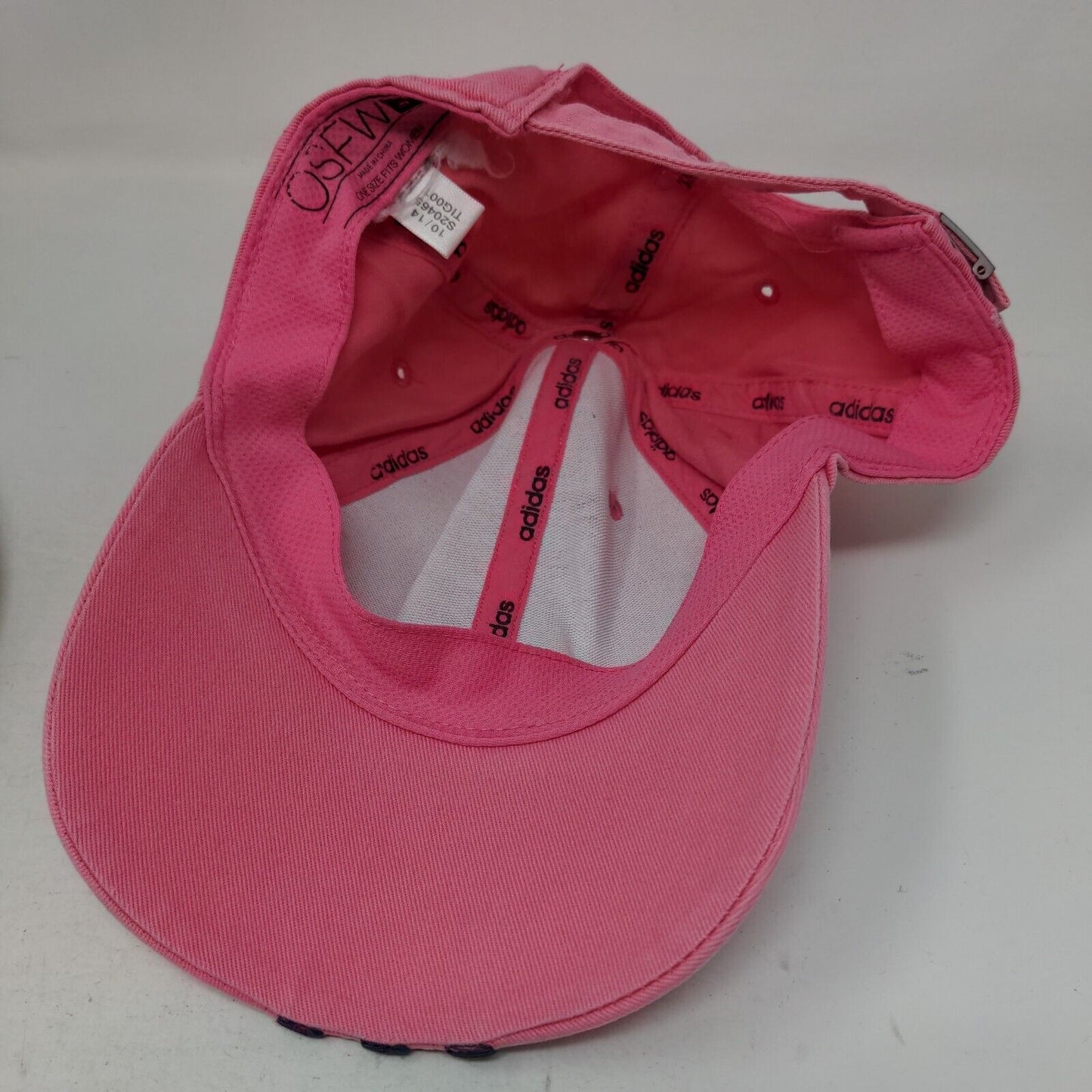 Adidas Women's Slideback Hat Pink OSFW Adjustable Embroidered 6 Panel