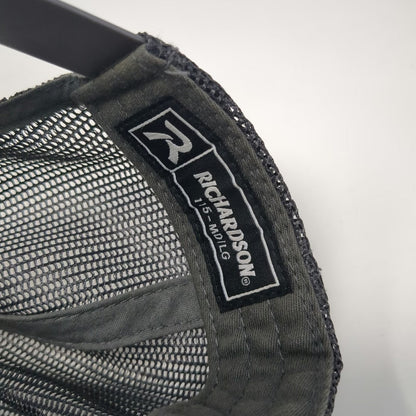 Richardson Trucker Hat Gray L Ditch Witch of the Rockies Mesh Snapback Black