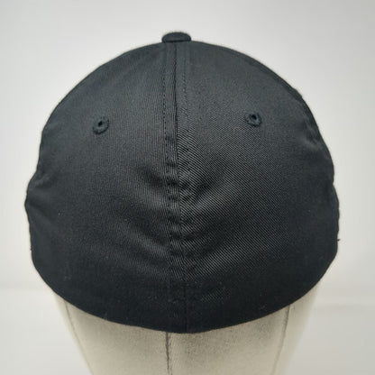 Port Authority Baseball Cap Black M Old Skool Choppers Skull Flexfit Hat 208 ID