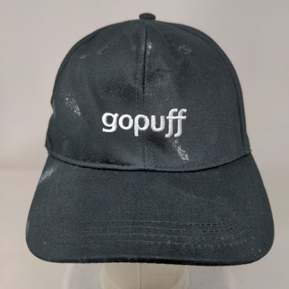 Gopuff Slideback Hat Black One Size Embroidered Adjustable 6 Panel