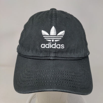 Adidas Women's Slideback Hat Black OSFW Embroidered Trefoil 3 Stripes