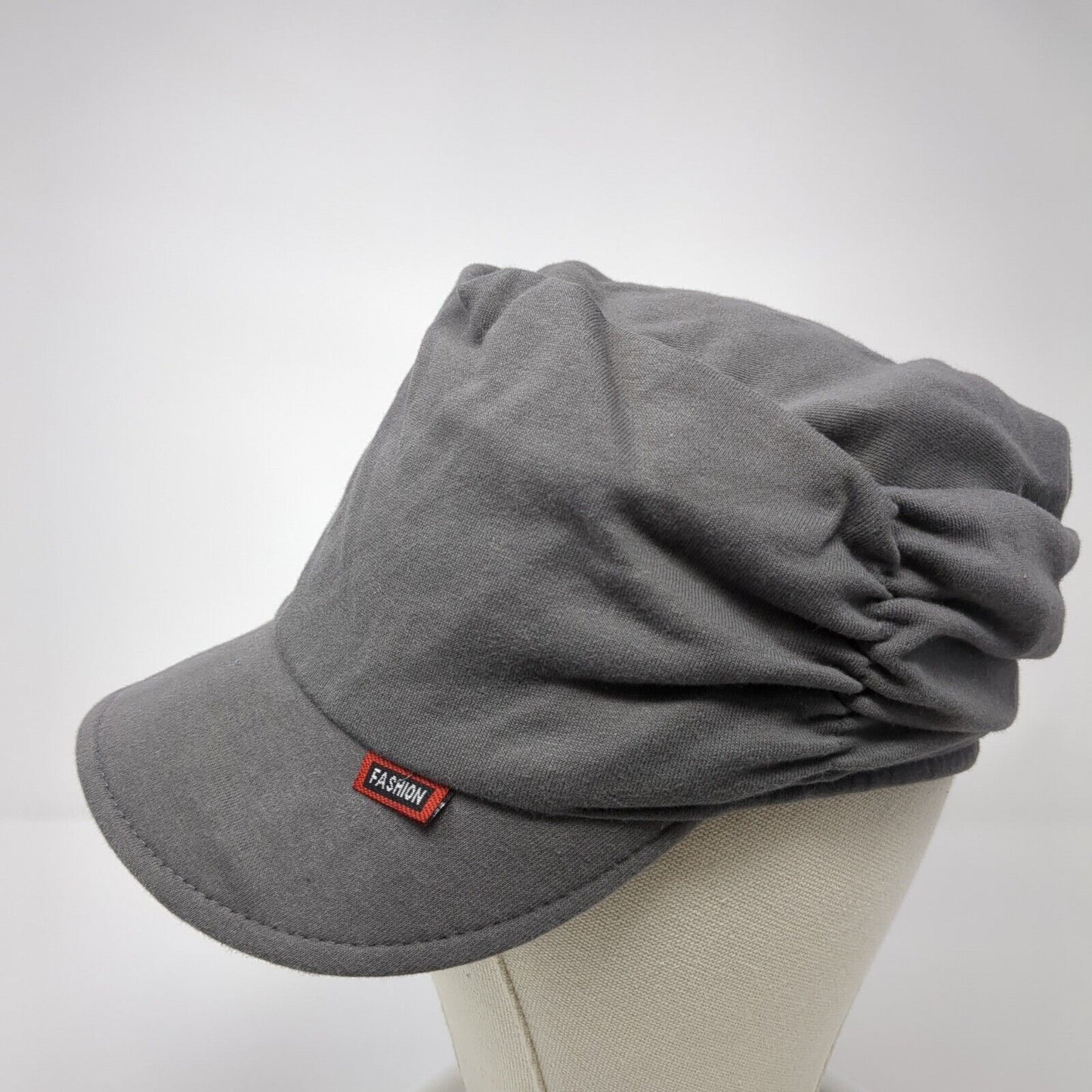 Fashion Fitted Newsboy Cap Hat Gray One Size Stretch Solid Outdoor