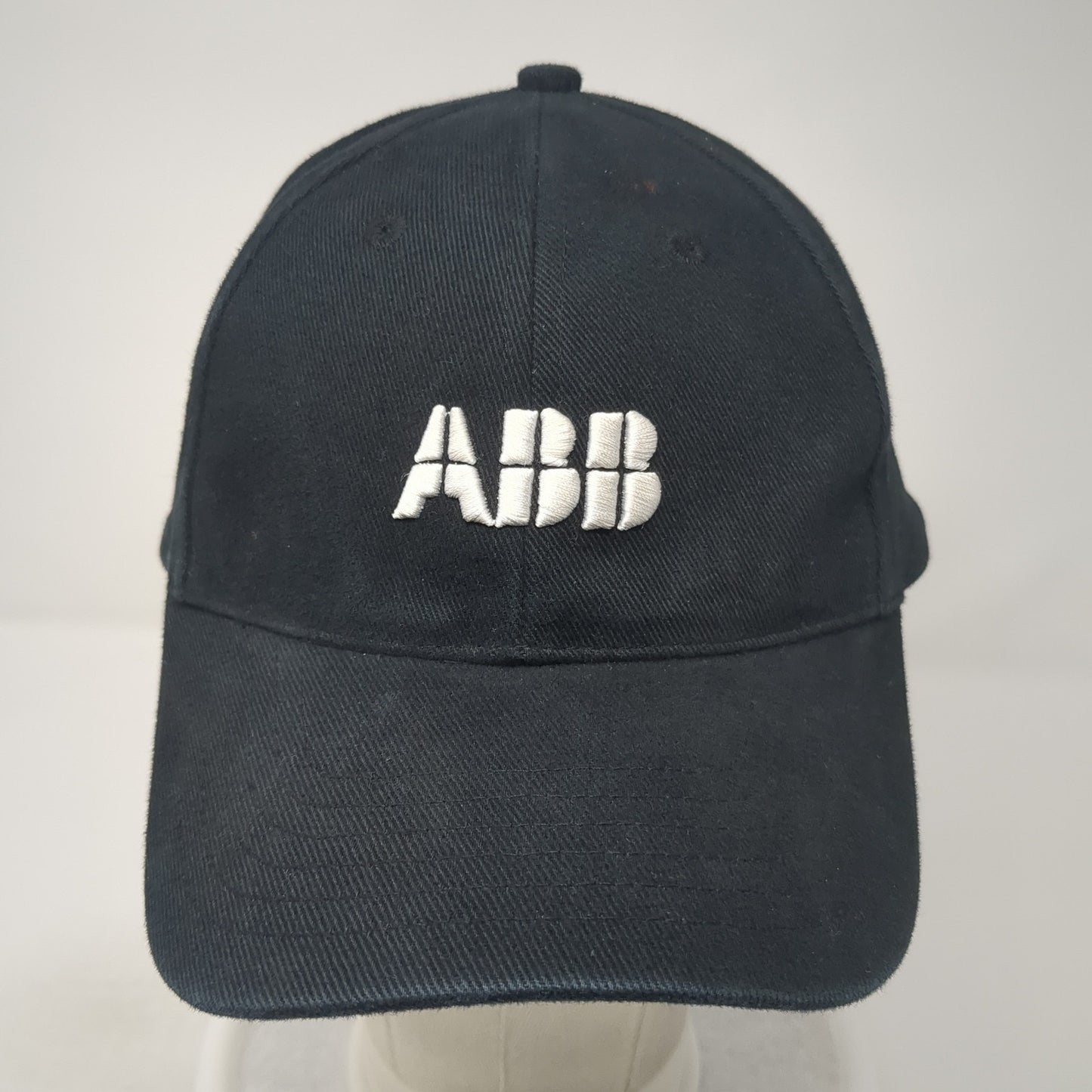 ABB Slideback Hat Black One Size Adjustable Embroidered 6 Panel Outdoor