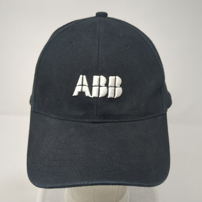 ABB Slideback Hat Black One Size Adjustable Embroidered 6 Panel Outdoor