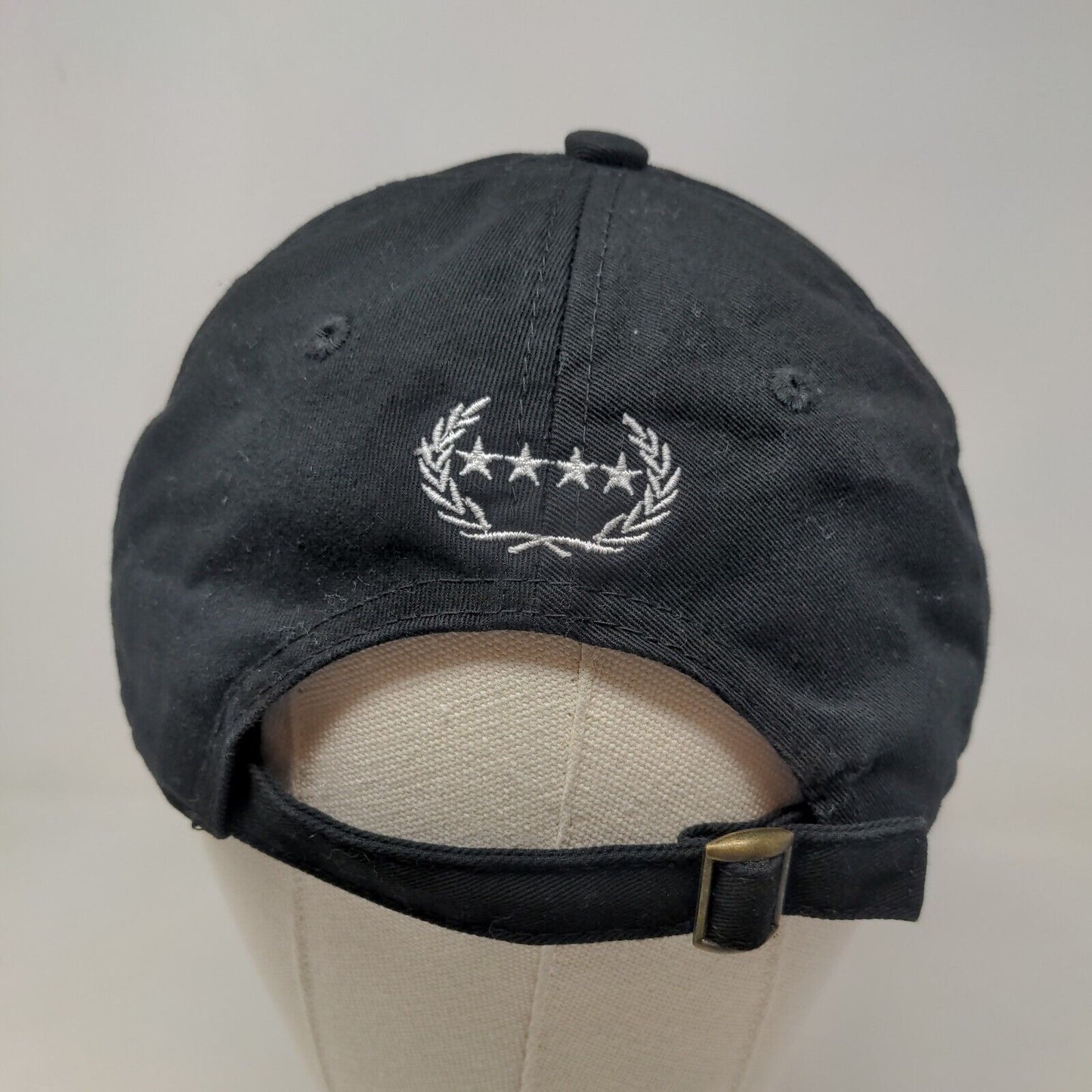 Field Grade Men's Slideback Hat Black Embroidered Royalty Logo Cotton