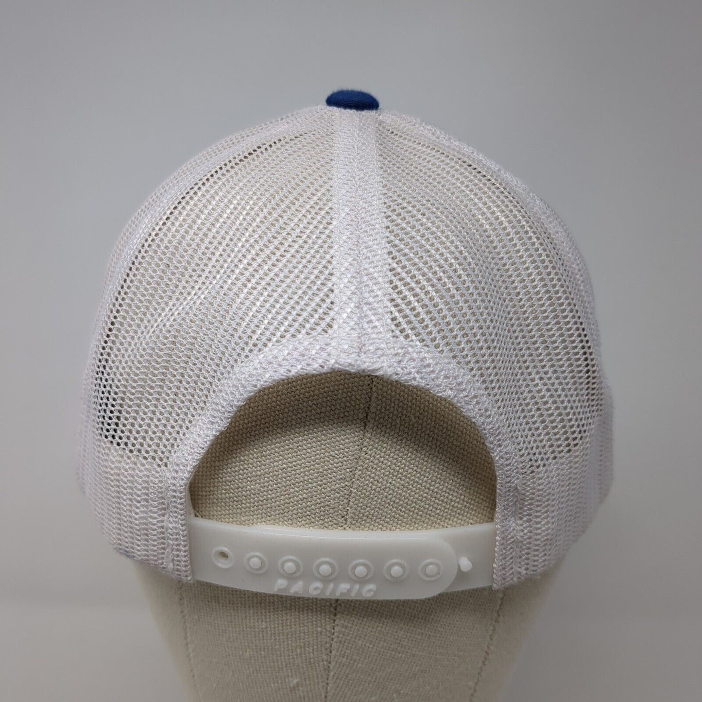 Hop Valley Brewing Co. Snapback Trucker Hat Blue One Size Adjustable Mesh Back