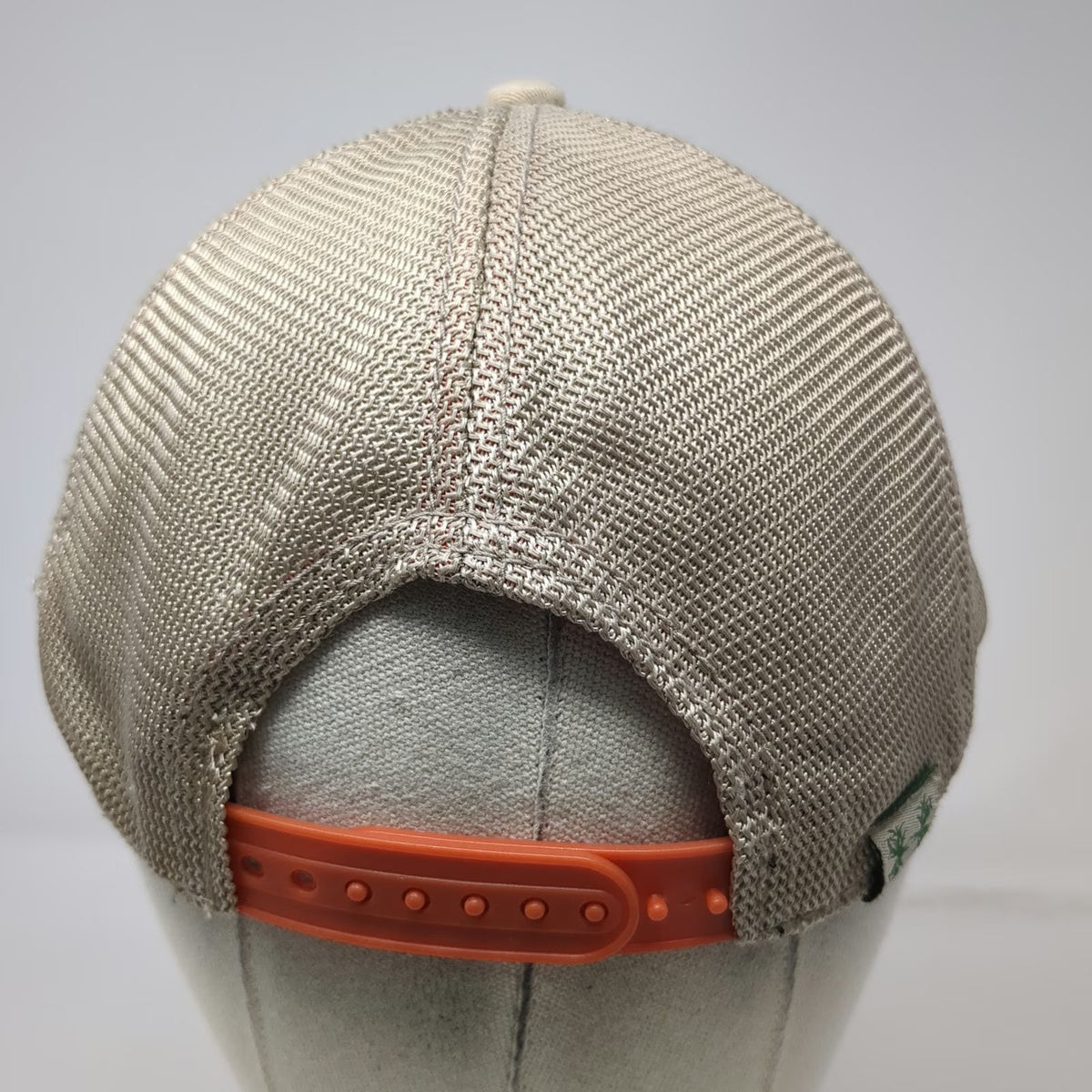 Under Armour Trucker Hat Beige One Size Mesh Back Antler Logo Snapback Cap